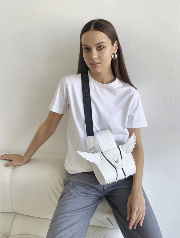 epine é ribbon satin 2way body bag épine é ribbon satin 2way body